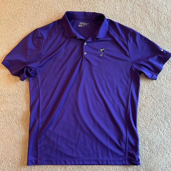 Nike Golf Tour Performance DriFit Polo Disney Mickey Mouse Swinging Golf Club XL - Picture 1 of 6